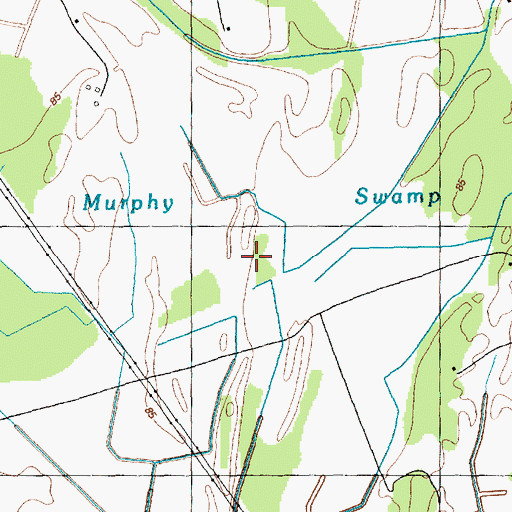 Topographic Map of Murphy Swamp, NC