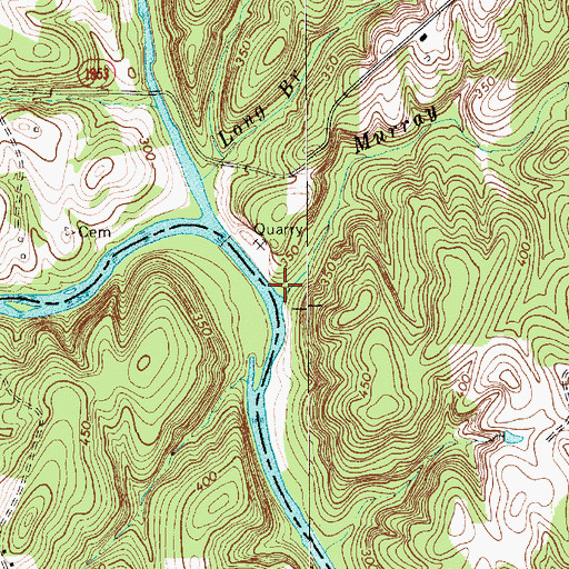 Topographic Map of Murray Branch, NC