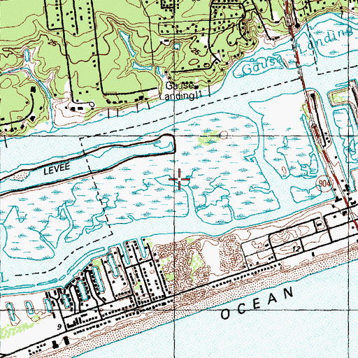Topographic Map of Needham Hole Creek, NC
