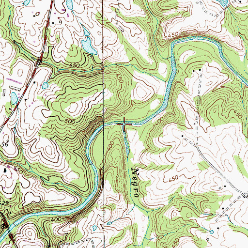 Topographic Map of Salem Creek, NC