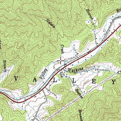 Topographic Map of Nelson Creek, NC