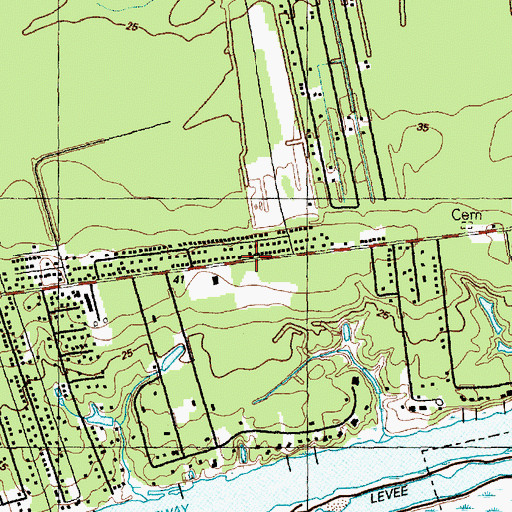 Topographic Map of New Hope Church, NC
