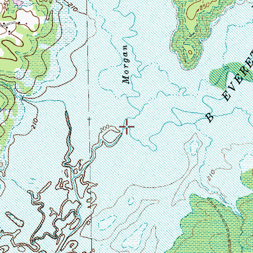 Topographic Map of New Hope Creek, NC