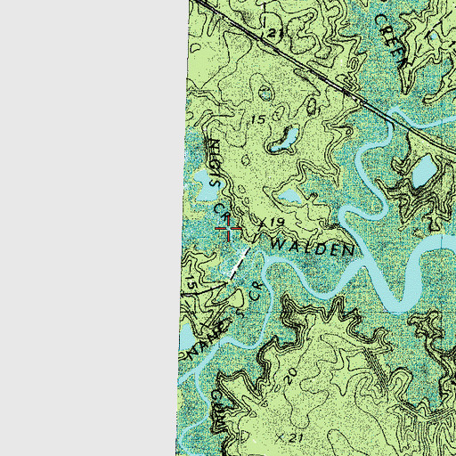 Topographic Map of Nigis Creek, NC