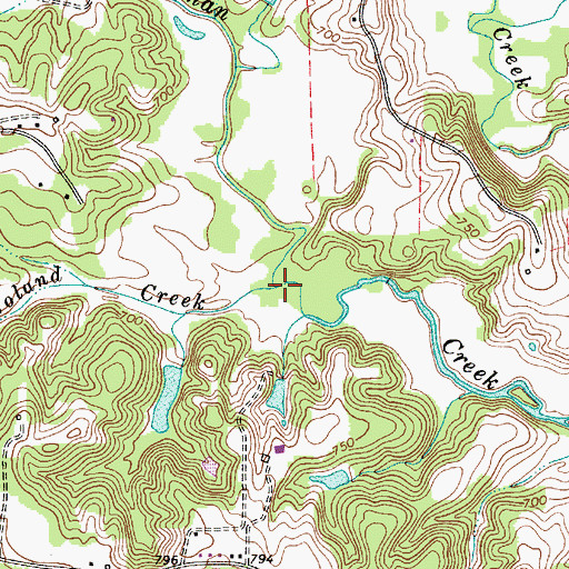 Topographic Map of Noland Creek, NC