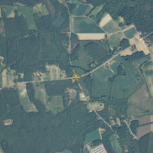 Aerial/Satellite Image of Norrington Crossroads, NC