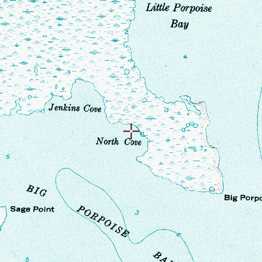 Topographic Map of North Cove, NC