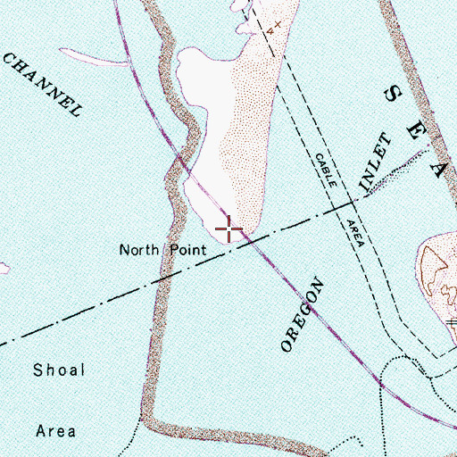 Topographic Map of North Point, NC
