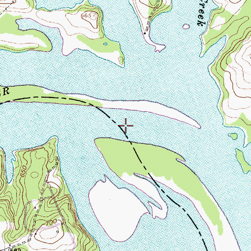 Topographic Map of North Potts Creek, NC