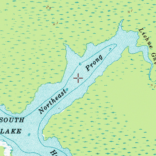 Topographic Map of Northeast Prong, NC