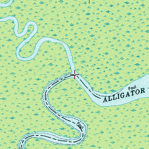 Topographic Map of Northwest Fork Alligator River, NC