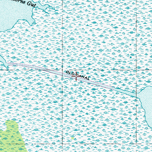 Topographic Map of Old Canal, NC