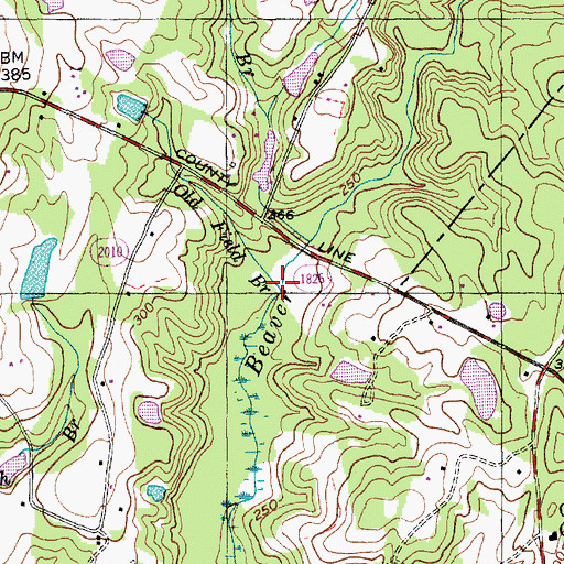 Topographic Map of Old Field Branch, NC