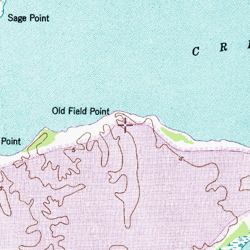 Topographic Map of Old Field Point, NC
