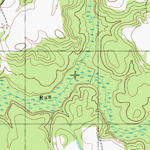 Topographic Map of Old Ford Swamp, NC
