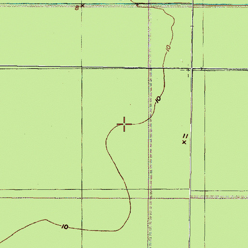 Topographic Map of Open Grounds, NC