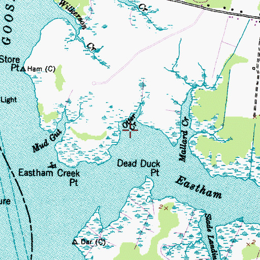 Topographic Map of Otter Creek, NC