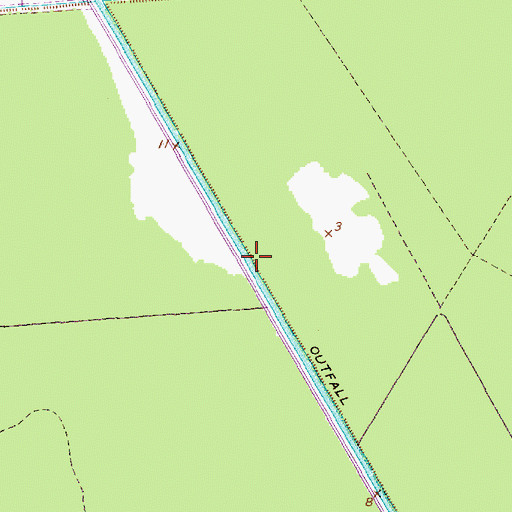 Topographic Map of Outfall Canal, NC