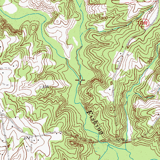Topographic Map of Owens Creek, NC