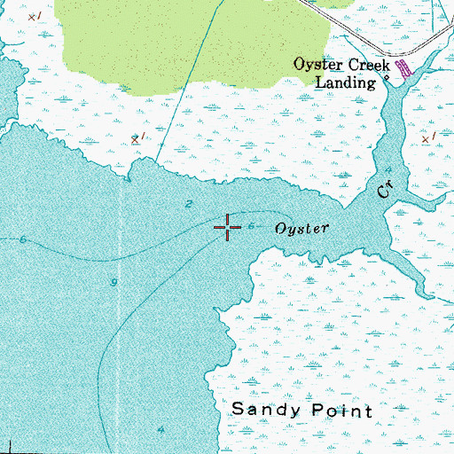 Topographic Map of Oyster Church, NC