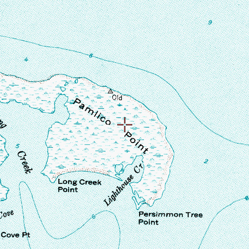 Topographic Map of Pamlico Point, NC