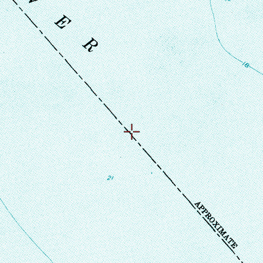 Topographic Map of Pamlico River, NC