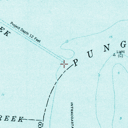 Topographic Map of Pantego Creek, NC