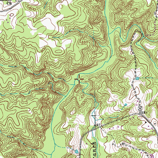 Topographic Map of Panther Branch, NC