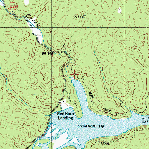 Topographic Map of Panther Creek, NC