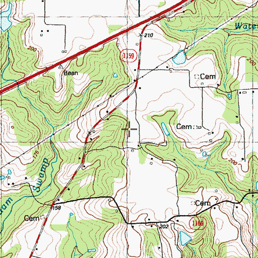 Topographic Map of Parker School, NC