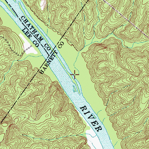 Topographic Map of Parkers Creek, NC