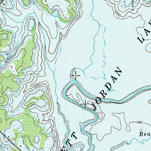 Topographic Map of Parkers Creek, NC