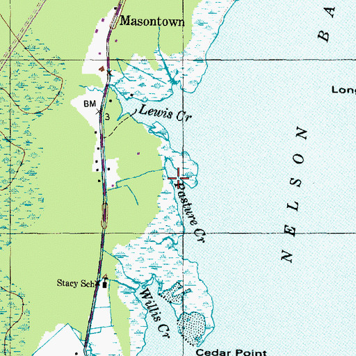 Topographic Map of Pasture Creek, NC