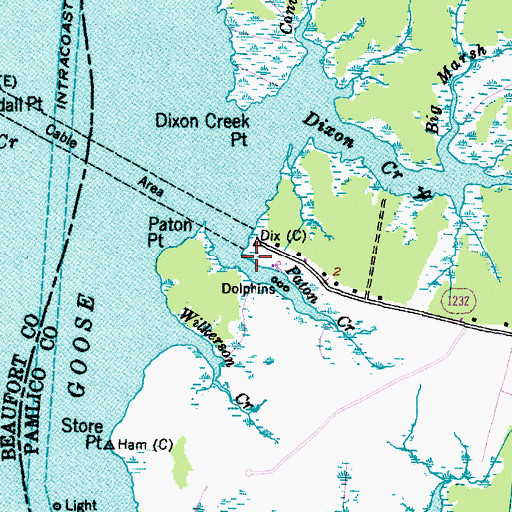Topographic Map of Paton Creek, NC