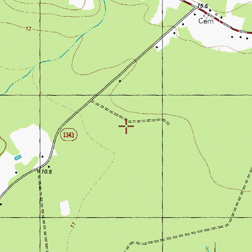 Topographic Map of Pell Mell Pocosin, NC