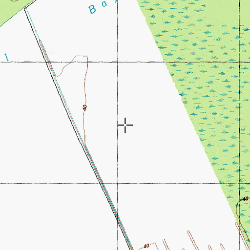 Topographic Map of Peniten Canal, NC
