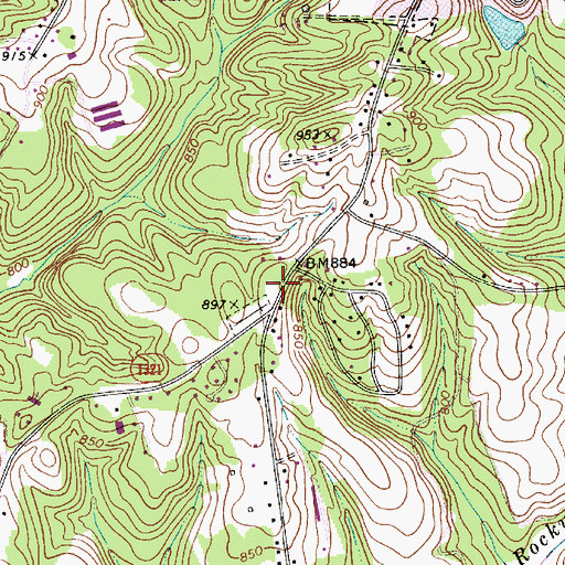 Topographic Map of Perth Church, NC