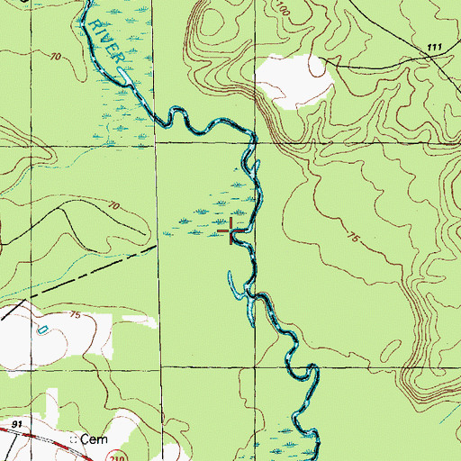Topographic Map of Peters Creek, NC