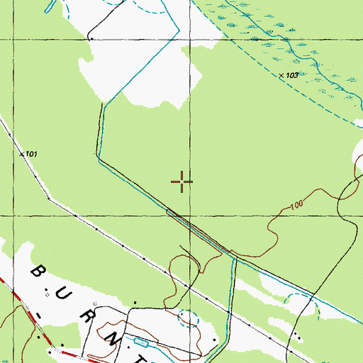 Topographic Map of Peters Swamp, NC