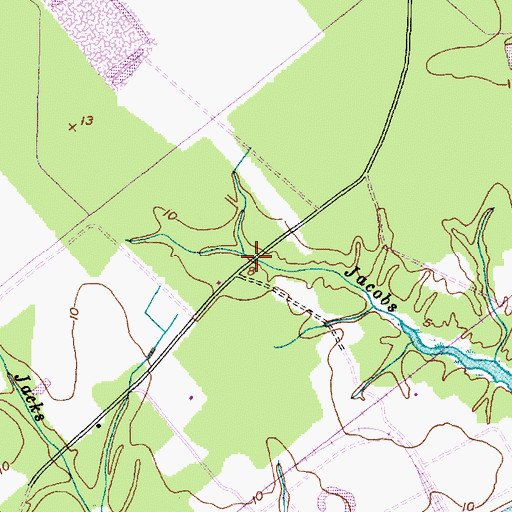 Topographic Map of Philip Chapel, NC