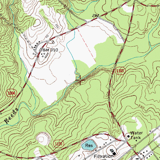 Topographic Map of Picture Creek, NC