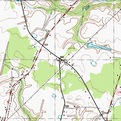 Topographic Map of Pigford School, NC