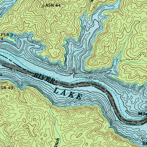 Topographic Map of Pilkey Creek, NC