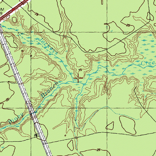 Topographic Map of Piney Branch, NC