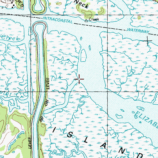 Topographic Map of Piney Point Creek, NC