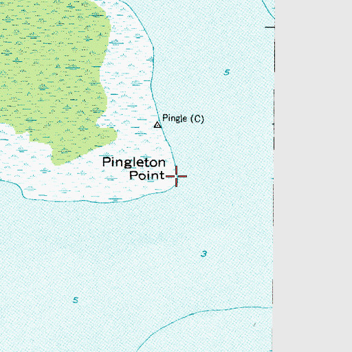 Topographic Map of Pingleton Point, NC