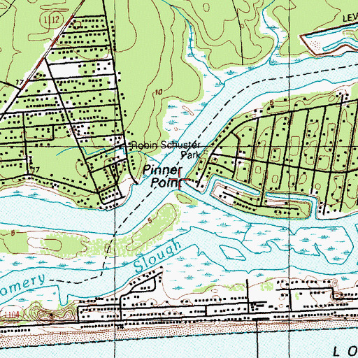 Topographic Map of Pinner Point, NC