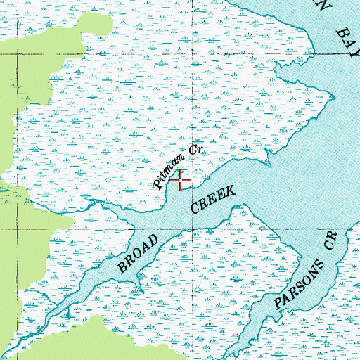 Topographic Map of Pitman Creek, NC