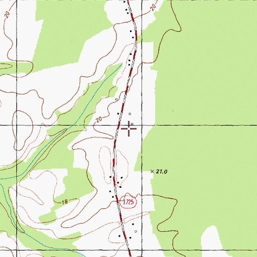 Topographic Map of Pitt County Poor Farm, NC