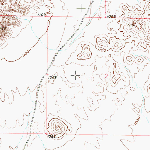 Topographic Map of Rainbow Valley, AZ